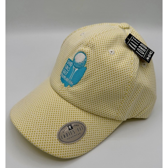 Kate Lord Accessories - Kate Lord Ladies Cut Yellow Golf Hat Ohio Girls Golf Foundation New With Tags